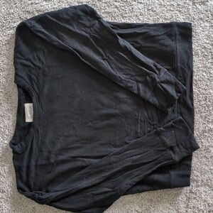 UpWest Black Cropped Sweatshirt Size Large